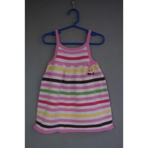 Gymboree Pink Striped Cupcake Jumper 2008 Sweater Dress 2T EUC